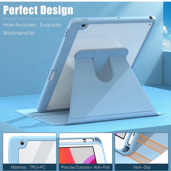 Rotating Case for iPad 9th/8th/7th Generation Case iPad 10.2 inch - Picture 6 of 6